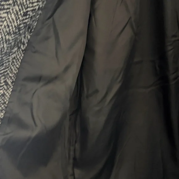 Levi's Black & Gray Herringbone Wool blend Coat - Picture 8 of 12